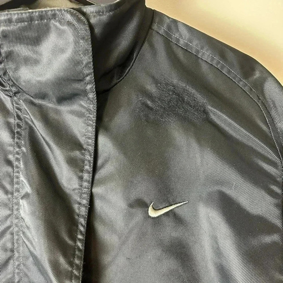 Vintage Nike  Black Zip-up Light Jacket Medium - Picture 4 of 6